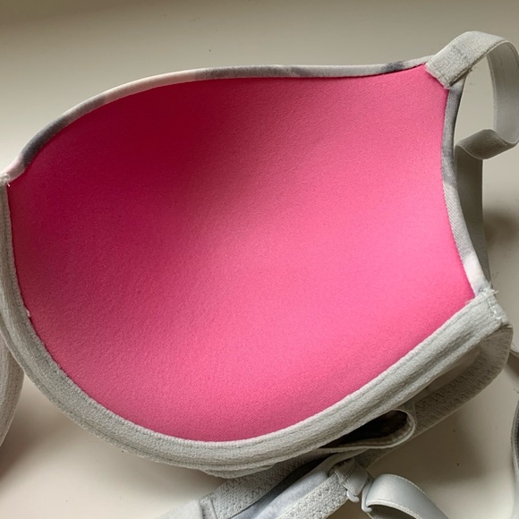 *NWOT* 32DD wear everywhere PINK Victorias Secret gray marbled bra - Picture 7 of 7